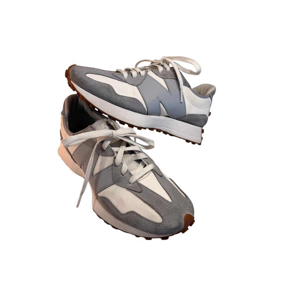 New Balance 327 Gray White Gum Sole Retro Sneakers Women’s Size 9.5 B